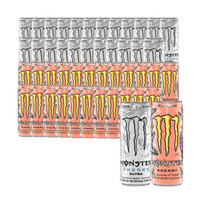 Monster Energy Ultra + Papillon 355mL × 48 Cans (24 Cans Each)
