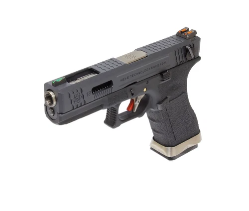 Pistola G-Force 18C Metal Barrel Version GBB black/silver [WE]