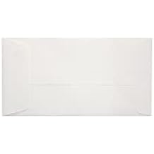 LUXPaper Open End Envelopes | Peel & Press | 6" x 11 1/2" | White | 70lb. Text | 50 Qty