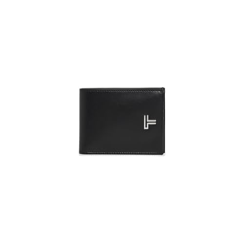 TUMI Mens Double Billfold Wallet, Black Noir, One Size