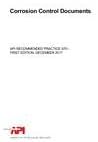 API RP 970 Corrosion Control Documents, First Edition (2017)