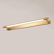 Wall Lamp Light 31.9in Linear Bathroom Light Fixture LED Mirror Front Lamp, 15W Vanity Lighting Fixture Bar Above Mirror, Makeup Toilet Mirror Wall Lamps Bath Washroom Mirror Lights ( Color : Gold-300