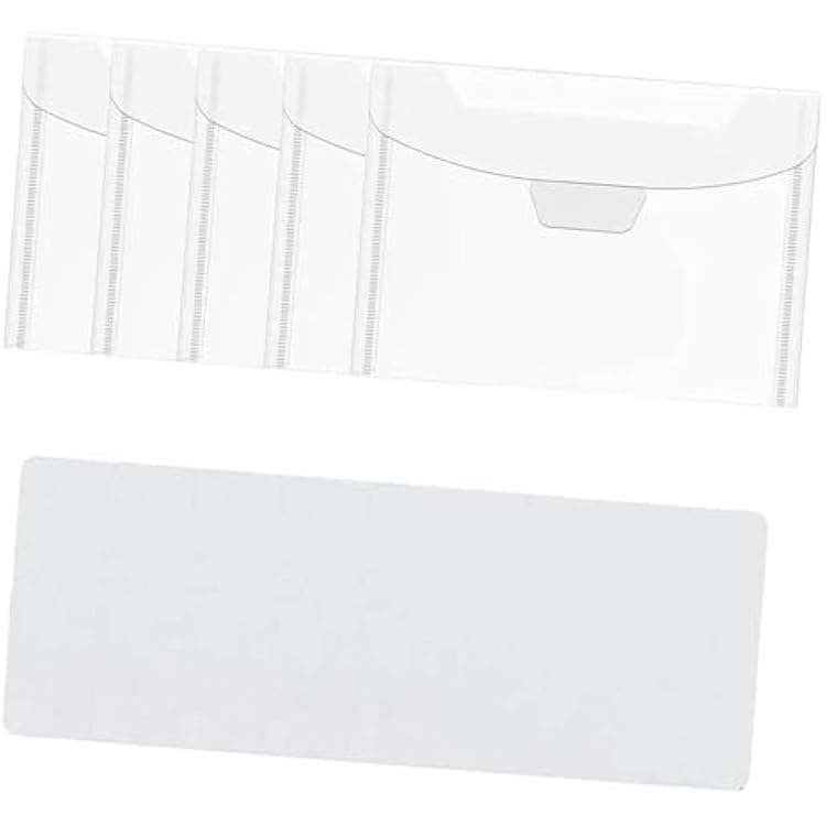 Clear Stamps Storage Panels Stamp Organizer Set Pockets Thickness Decorative Scrapbook Supplies for DIY Paper Crafts Cutting, 5pcs