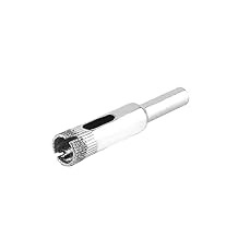 Diamond Drill Bit, 10mm Dia Glass Drill Bit Hole Saw Tile Cutter, Diamond Hole Saw Hollow Core Drill Bits for Bottles, Pots, Marble, Granite Stone Cutting 6 Pcs