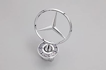 Mercedes C230 Sedan 2003 2004 2005 Front Hood Chrome Emblem, Genuine OEM 2108800186, Benz Star Hood Ornament