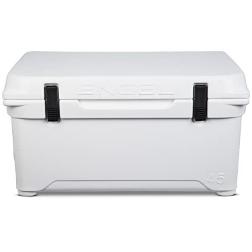 Engel Coolers ENG45 Cooler | 40 Can High Performance Durable Seamless Rotationally Molded Ice Box for Camping, Hunting, and Fishing