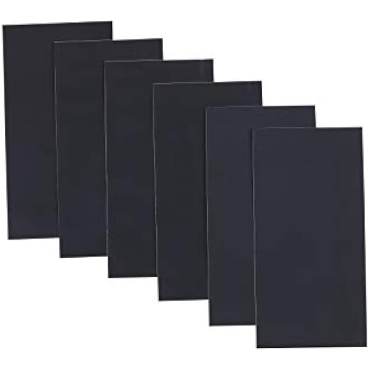 I-MART 6 Pcs Self Adhesive Nylon Repair Kit for Down Jacket 8x4, Waterproof Nylon Patch for Jackets, Cloth Patch for Clothing Fix, Multi-Purpose Fabric Mending Kit, Black