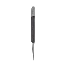Starrett Steel Prick Punch with Knurled Grip for Precise Positioning and Secure Holding - Hardened and Tempered Steel, 4" Length, 5/64" Diameter Tapered - 816A