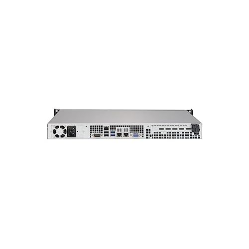 Supermicro CSE-512F-350B1 Computer Case - Rack-mountable - Black - 1U - 3 x Bay