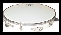 Tycoon Percussion TPD-12AW 12 White ABS Pandeiro, Professional-Grade Brazilian Drum, Durable High-Strength ABS Shell, Superior Sound & Performance, Perfect for Samba, Choro, and More