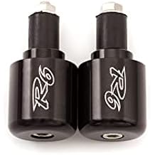 Handle Bar Ends Grips Plug Fit for Yamaha YZF R6 1999-2019 YZF R6S 2006-2009 YZF R6-Champions LE 2001 (Black)