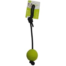 Nunbell Kauçuk Toplu Kordon Halatlı Köpek Oyuncağı 33 cm Top 4 cm