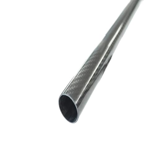 1Pcs Length 500mm Carbon Fiber Tube OD40mm 42mm 44mm 45mm 46 48mm 50mm 55mm 60mm 64mm High Strengh Roll Wrapped Shaft Carbon Fiber Square Tube40x36 Glossy