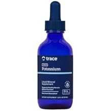 Trace Minerals Ionic Potassium - Liquid Potassium Supplement for Healthy Brain & Muscle Function - Nerve Support - Easy Absorption - Vegan - Non-GMO - Unflavored - 2 fl oz (32 Servings)