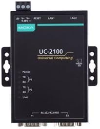 Moxa UC-2112-T-LX Compact RISC-Based Embedded Computer with 1GHz Processor, 2 Serial Ports, 2 LAN Ports (1 Gb Ethernet), Micro SD Card Socket and -40 to 75C op Temp.