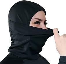 Termal Tam Yüz Kar Maskesi, Rüzgar Korumalı, Siyah Renk, Tek Beden