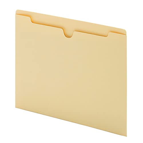 Office Depot Double-Top Flat File Jackets, 8 12in. x 11in., Letter Size, Manila, Pack of 25, 458101OD