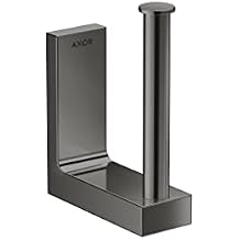 AXOR Universal Rectangular Toilet Paper Holder in Polished Black Chrome, 42654330