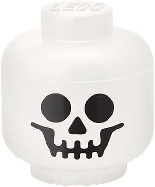 Room Copenhagen LEGO Storage Head (mini) - White Skeleton