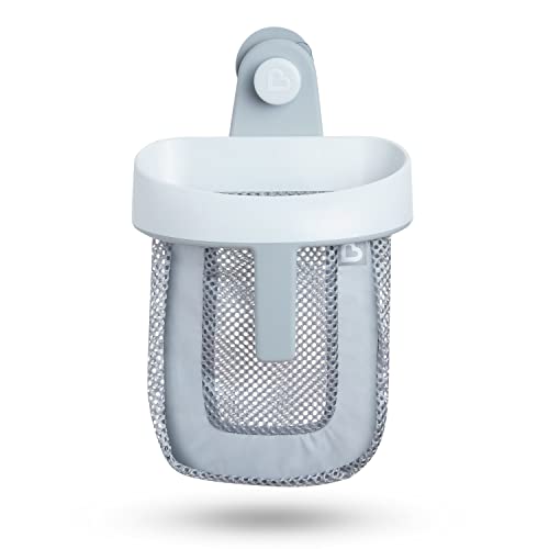 Munchkin Super ScoopTM Hanging Bath Toy Storage with Quick Drying Mesh, Grey