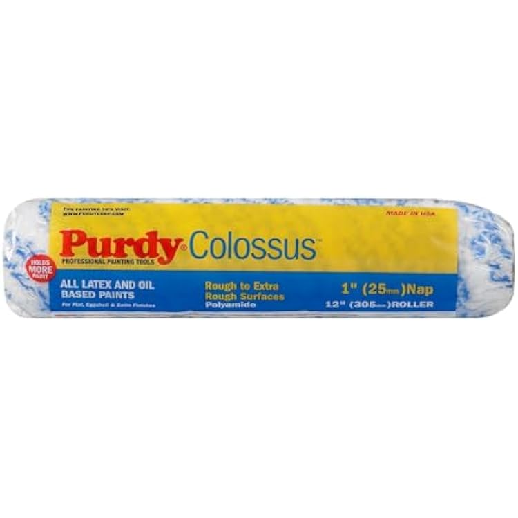 Purdy 140630125 Colussus Roller Cover, 12 inch x 1 inch nap