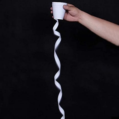 SUMAG Tape Cup Paper Coils White, 10pcs/lot, Magic Tricks Magician Stage Illusions Accessories Gimmicks Paper Cup to Tap Magic