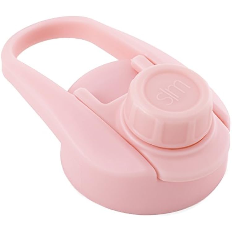 Simple Modern Chug Sports Lid - Fits All Summit and Hydro Flask Wide Mouth Water Bottle Sizes - Leak Proof Handle Cap for 10, 12, 14, 16, 18, 20, 22, 24, 32, 40, 64 & 84 oz Blush
