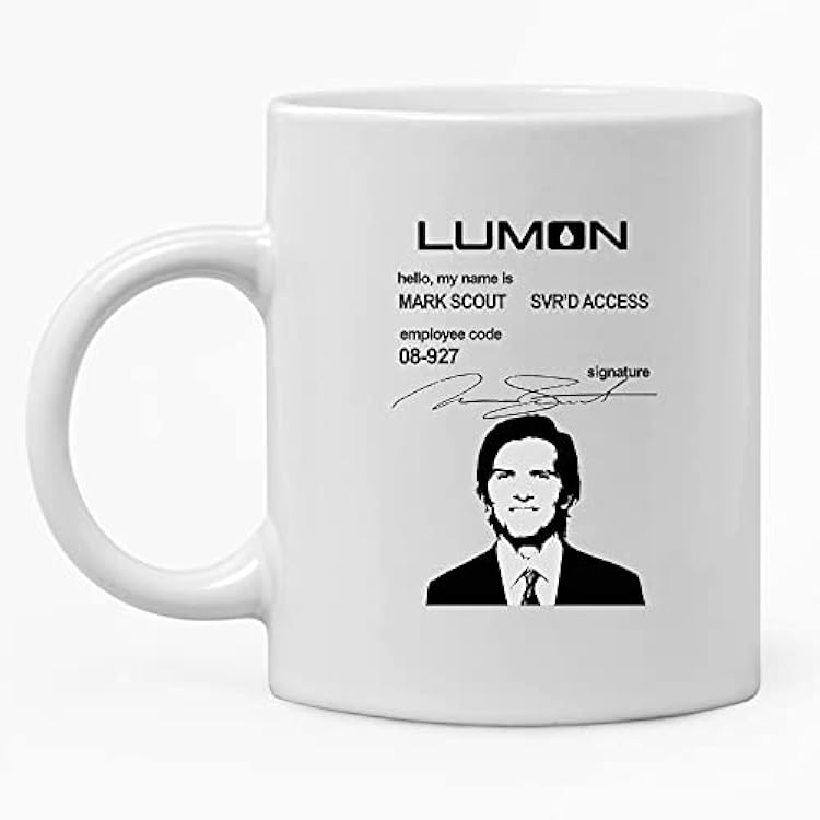 Agriism Mark Scouts Lumon ID Badge Severance Movie Mug 11 Oz