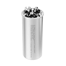 AC Capacitor 60+7.5 uf 60/7.5 MFD 5% 370V 440V CBB65 Dual Run Circular Start Capacitor Replacement for AC Unit Motor or Fan Start or Condenser Straight Cool or Heat Pump
