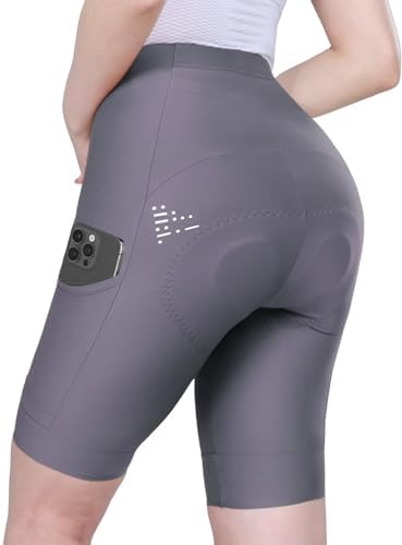 INBIKE Womens Bike Shorts Padded Cycling Shorts with Pocket for MTB/Road Biking/Spinning
