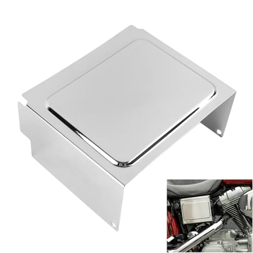 Chrome Battery Cover Fits for Harley 1997-2005 DYNA Super Glide Wide Low Rider Convertible Sport 1997-2003 Sportster XL1200 Sport XL 1200 Custom 883 Hugger XL883 66718-01