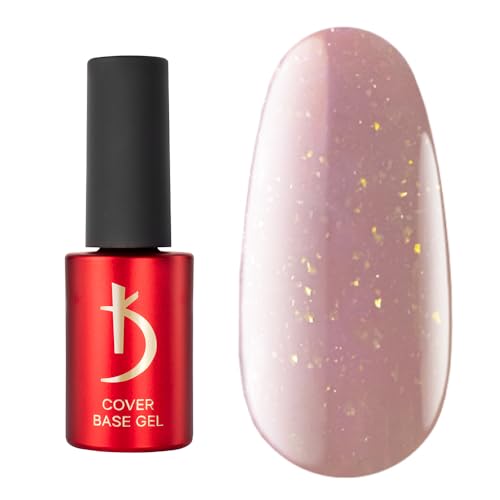 kodi professional Cover Base Flake 7ml. manicure Color Camouflage Gel LEDUV Nail Coat Soak Off Cover Base Flake 08, 7ml