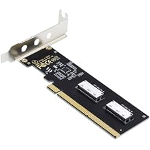Xiwai PCI-Express 16x to Dual Oculink SFF-8612 SFF-8611 8X VROC Adapter for Mainboard SSD Graphics Card PCIE