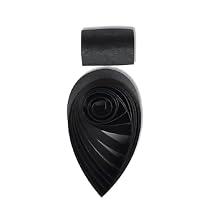 Quilling Paper Metallic Paper Strips 3mm Roll for Craft Card Making Single Color Quilling Strips 1/8inch 60Pcs by ODETOJOY (Black)