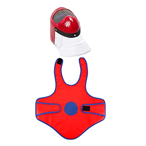 Fencing Epee Mask Face Shield Practicing Lightweight Anti Stab Masque Fencing Cover Fencing Gear for Children Training Equipment
