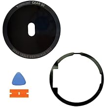 ubrokeifixit Gear S2 Back Door Glass Rear Lens Glass Case Replacement with Adhesive for Samsung Gear S2 SM-R720 SM-R730 SM-R732