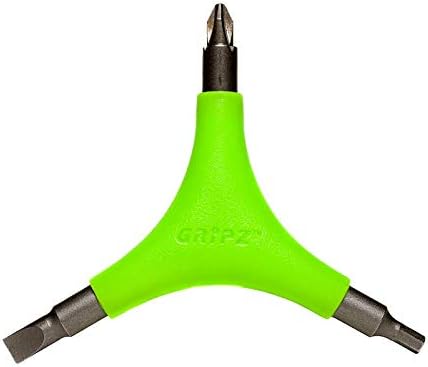 SONIC Gripz Inline Skate Tool, 6 Tools, 4 mm Hex, Rotate Wheels, Remove Bearings, 2 Screwdrivers to Adjust Hockey Helmets, Designed in USA