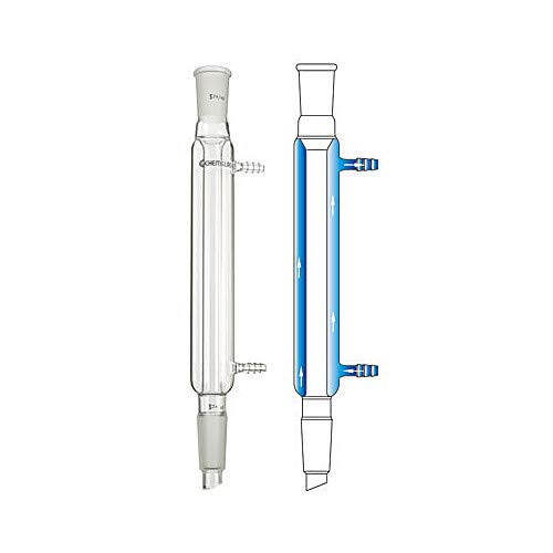 Chemglass CG-1218-03 Glass Liebig Condenser, 250mm Jacket Length, 370mm Height, 2440 Joint