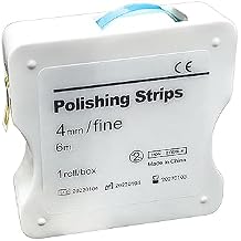 Dental Polishing Strips, 6m/Rolls Tooth Sandpaper Dental Finishing Strips, Dental Polishing Strip Holder Stainless, Resin Tooth Interdental Grinding Tool.-Blue 4mm