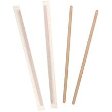 AmerCareRoyal 7.5 Inch Individually Wrapped Wood Coffee Stirrers Case of 5000