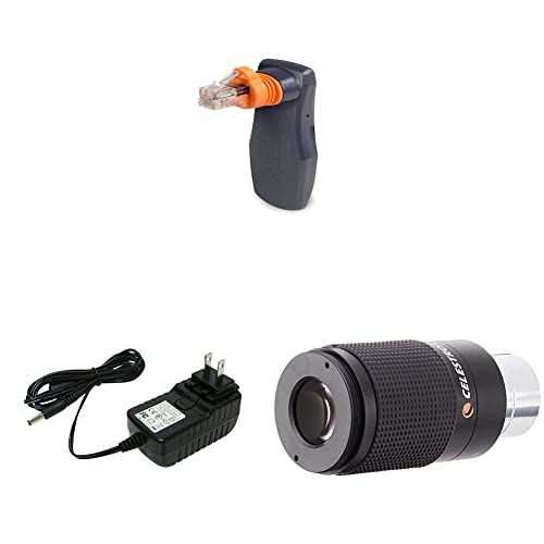 Celestron - SkyPortal WiFi Module & 18778 AC Adapter Black & Zoom Eyepiece for Telescope - Versatile 8mm-24mm Zoom
