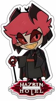 10cm Anime Hazbin Hotel Helluva Boss Game Acrylic Stand Figure Display (Alastor/Style 1)