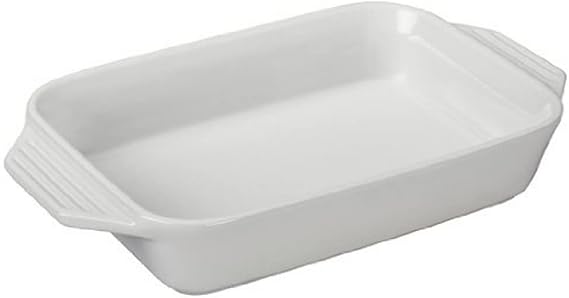 Le Creuset Stoneware Rectangular Dish, 3.15 qt. (12.5" x 8.25"), White