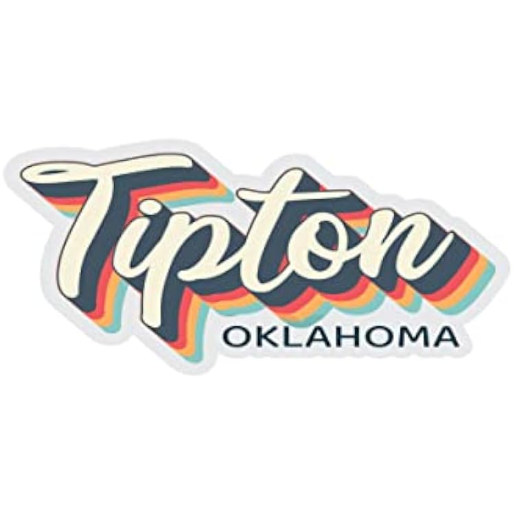 Tipton Oklahoma Souvenir 4-Inch Magnet 3D Design 4-Inch|Magnet