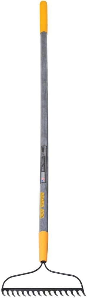 True Temper 2811600 Steel 16-Tine Bow Rake with 57 in. Hardwood Handle with Cushion Grip