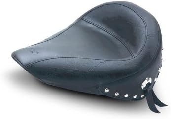 Mustang Studded Solo Motorcycle Seat - Harley-Davidson Standard Rear Tire Softail Heritage Springer 2000-2005 & Deluxe 2005-2013 & Springer Classic 2006-2007 & Heritage Classic 2007-2013 - 76174