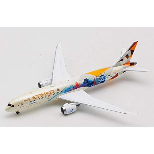 JC Wings for Etihad Airways for Boeing B787-9 A6-BLC Choose The USA 1400 diecast Plane Model Aircraft
