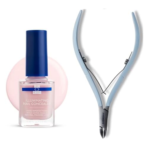 Blue Cross Professional Nail Care 5 Minute Manicure Nail Concealer  Cuticle Nippers, Cutter & Trimmer for at Home DIY Manicures, 2 Pack Bundle