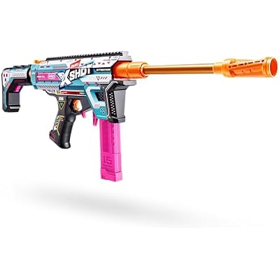 XSHOT Pro Motorized Piston Pump AEB with 40 Air Pocket Technology Half Darts by ZURU, Motorized Dart Blaster Outdoor Toy, Teens and Adults Aged 14
