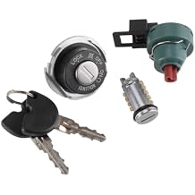 Ignition Switch Lock with Lock Cylinder Key Module Kit Compatible for Vespa ET2 and ET4 50CC Model